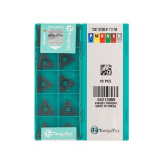 Original TaeguTec TCMT16T308-MT TT8125 Carbide Turning Insert - Triangle | Steel (10 PCS) TT8125B TCMT16T308-MT TT8125B