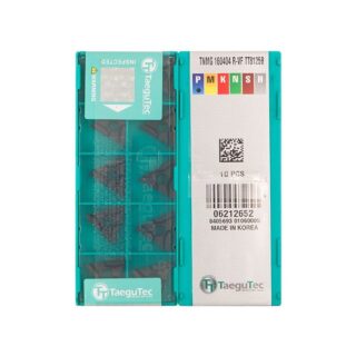 Original TaeguTec TNMG160404R-VF TT8125 Carbide Turning Insert - Triangle | Steel (10 PCS) TT8125B TNMG160404R-VF TT8125B