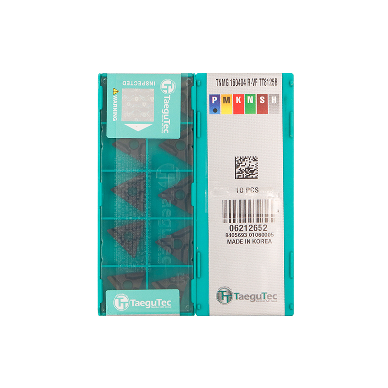 Taegutec TNMG160404R-VF TT8125 Carbide Turning Insert - Triangle | Steel (10 PCS)