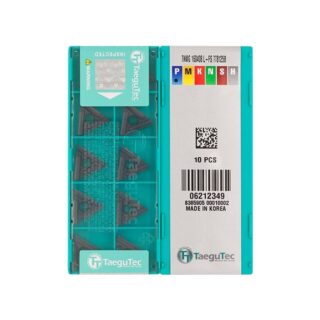 Original TaeguTec TNMG160408L-FS TT8125 Carbide Turning Insert - Triangle | Steel (10 PCS) TT8125B TNMG160408L-FS TT8125B