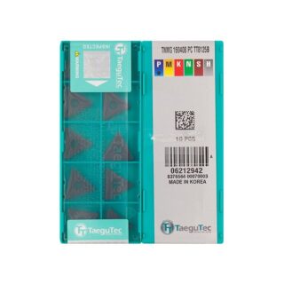 Original TaeguTec TNMG160408-PC TT8125 Carbide Turning Insert - Triangle | Steel (10 PCS) TT8125B TNMG160408-PC TT8125B