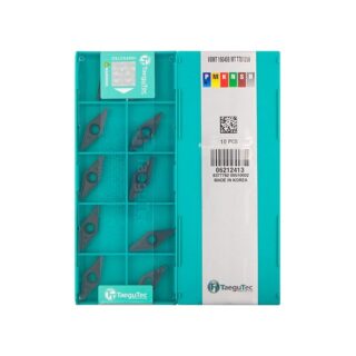 Original TaeguTec VBMT160408-MT TT8125 Carbide Turning Insert - Diamond 35° | Steel (10 PCS) TT8125B VBMT160408-MT TT8125B