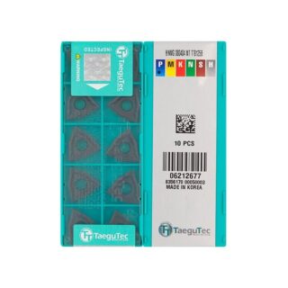 Original TaeguTec WNMG080404-MT TT8125 Carbide Turning Insert - Trigon 80° | Steel (10 PCS) TT8125B WNMG080404-MT TT8125B