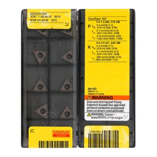 Original Sandvik TCMT110204-UF Carbide Turning Insert - Triangle 5015 TCMT110204-UF 5015