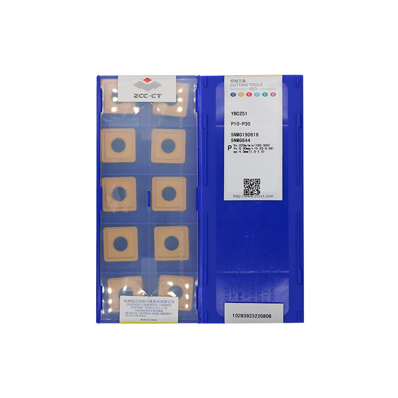 ZCC SNMG190616 YBC251 Carbide Turning Insert - Square | Steel & More (10 PCS)