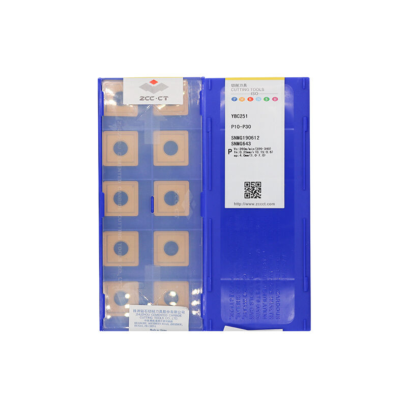 ZCC SNMG190612 YBC251 Carbide Turning Insert - Square | Steel, Cast Iron (10 PCS)