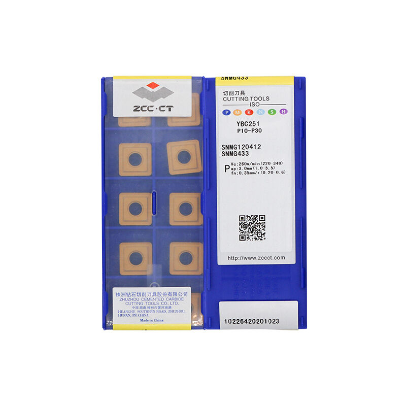 ZCC SNMG120412 YBC251 Carbide Turning Insert - Square | Steel & More (10 PCS)