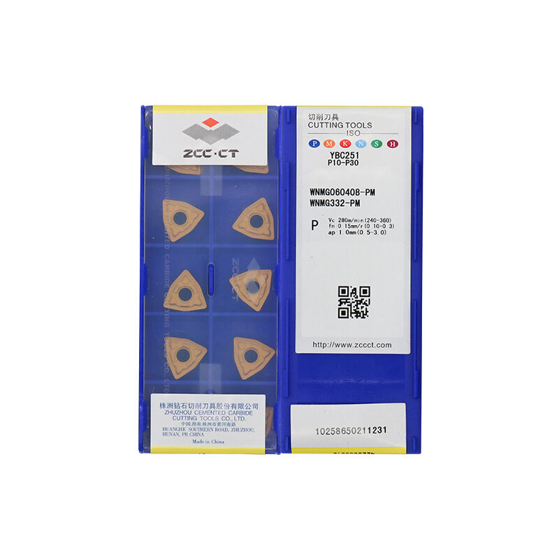 ZCC WNMG060408-PM YBC251 Carbide Turning Insert - Trigon 80° | Steel & More (10 PCS)