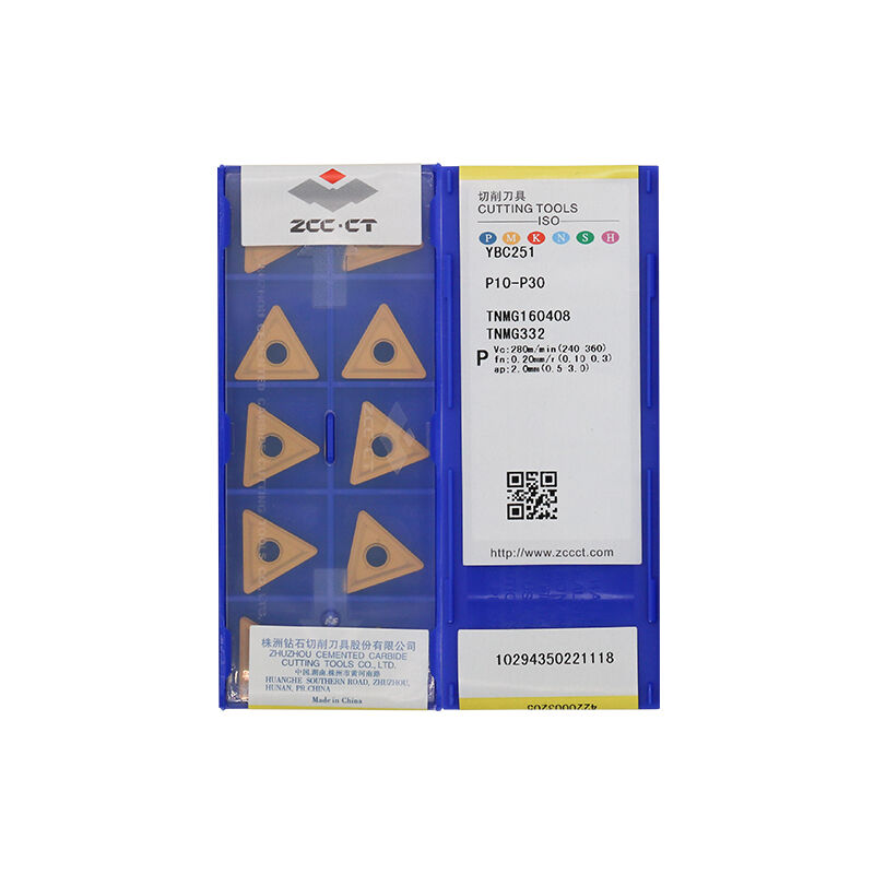 ZCC TNMG160408 YBC251 Carbide Turning Insert - Triangle | Steel & More (10 PCS)