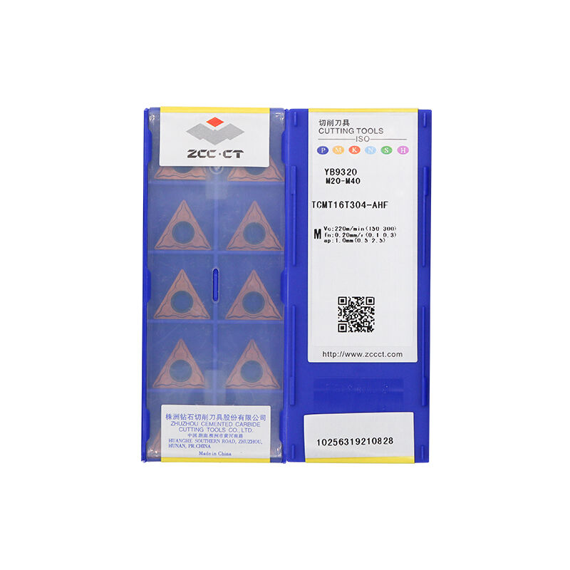 ZCC TCMT16T304-AHF YB9320 Carbide Turning Insert - Triangle | Steel, Cast Iron (10 PCS)