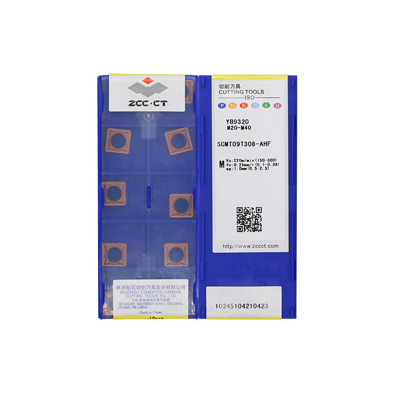 ZCC SCMT09T308-AHF YB9320 Carbide Turning Insert - Square | Steel (10 PCS)