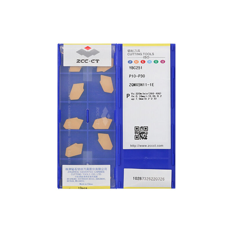 ZCC ZQMX5N11-1E YBC251 Carbide Insert (10 PCS)