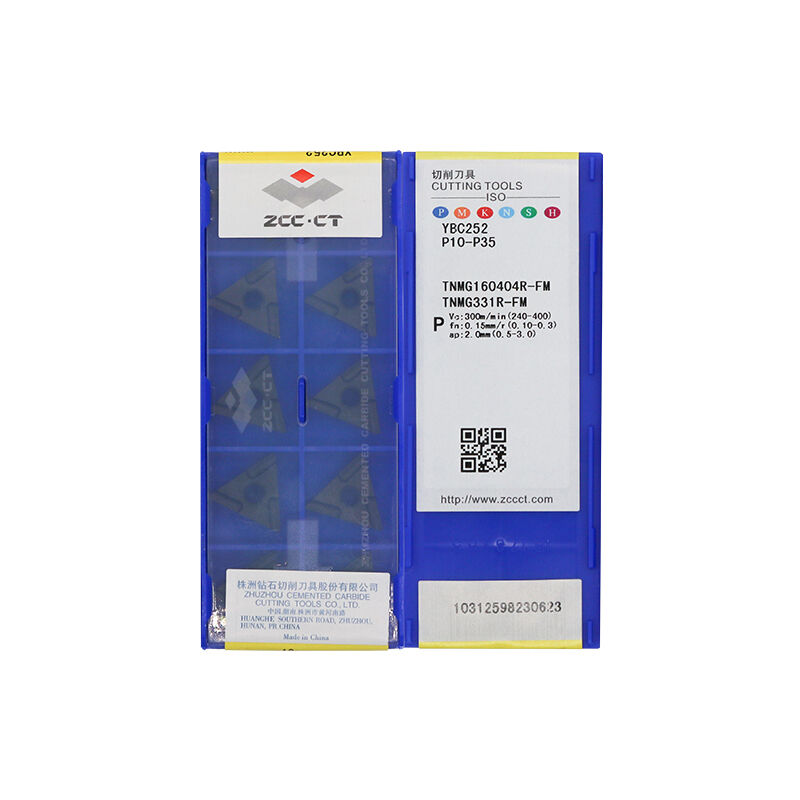 ZCC TNMG160404R-FM YBC252 Carbide Turning Insert - Triangle | Steel & More (10 PCS)