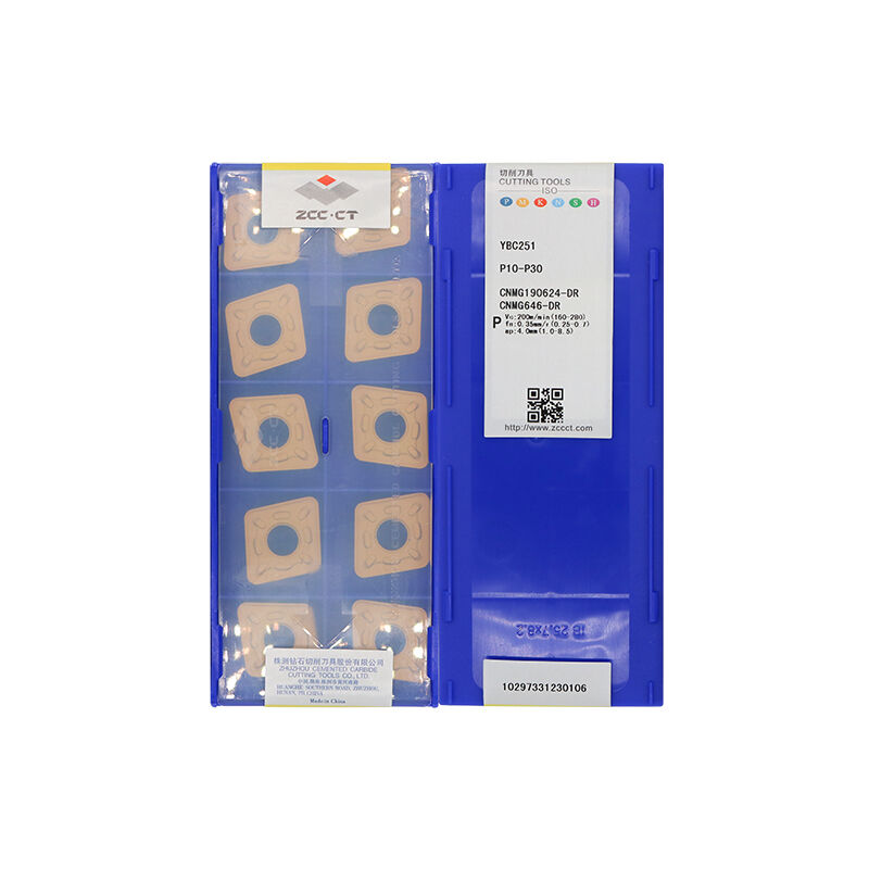 ZCC CNMG190624-DR YBC251 Carbide Turning Insert - Diamond 80° | Steel, Hardened Steel (10 PCS)