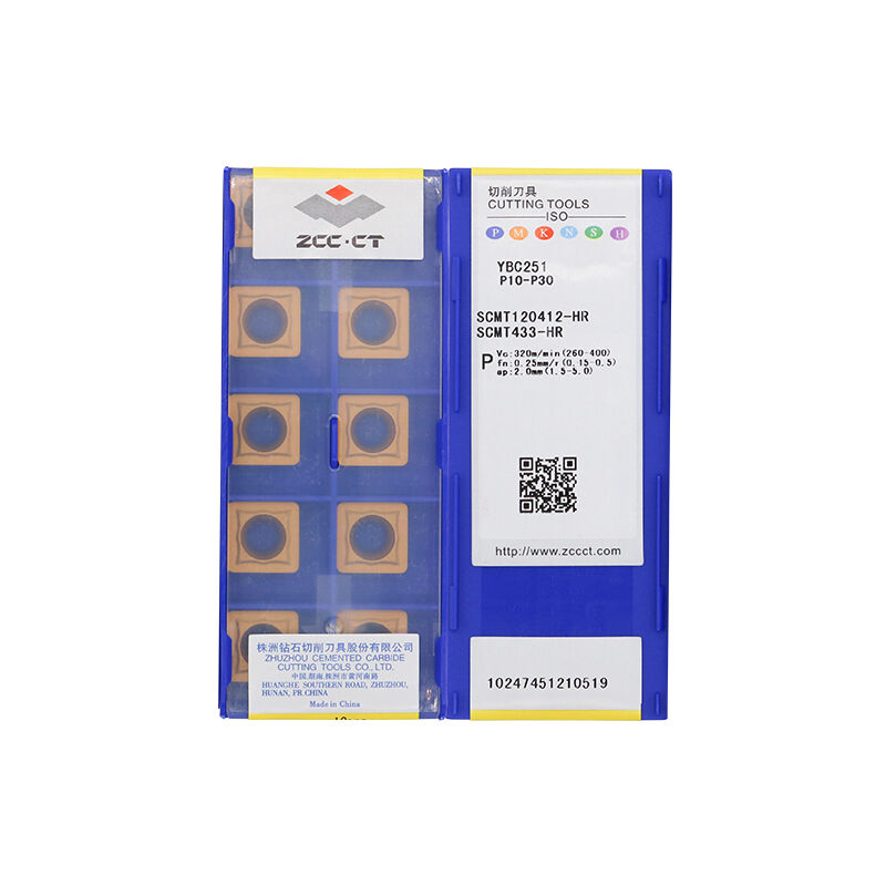 ZCC SCMT120412-HR YBC251 Carbide Turning Insert - Square | Cast Iron, Non-ferrous (10 PCS)