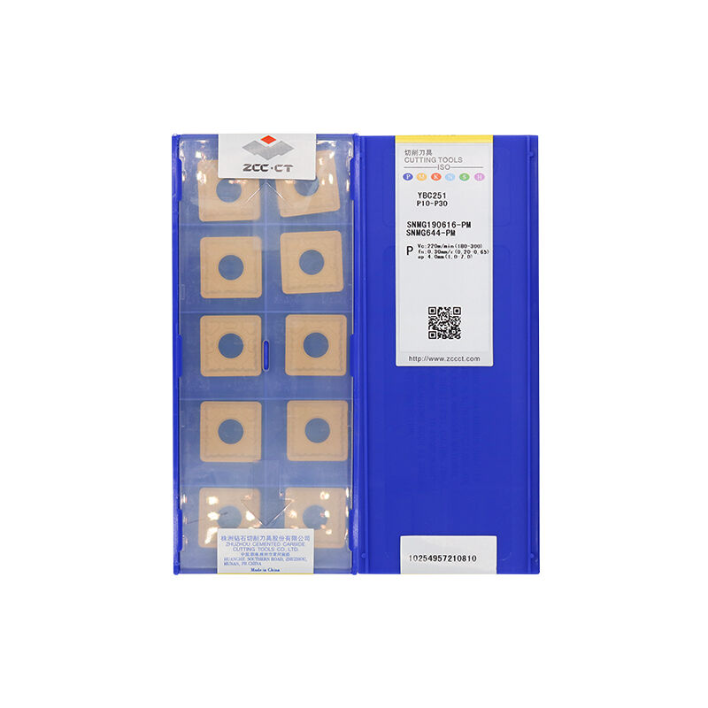 ZCC SNMG190616-PM YBC251 Carbide Turning Insert - Square | Steel (10 PCS)