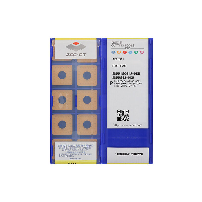 ZCC SNMM150612-HDR YBC251 Carbide Turning Insert - Square | Steel, Hardened Steel (10 PCS)