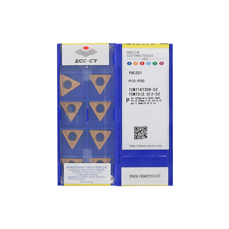 ZCC TCMT16T308-52 YBM251 Carbide Turning Insert - Triangle | Cast Iron (10 PCS)