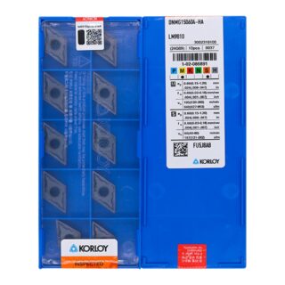 Original Korloy DNMG150604-HA LM9810 Carbide Turning Insert - Diamond 55° | Steel, Stainless Steel (10 PCS)
