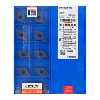 Original Korloy DNMG150608-VP2 LM9810 Carbide Turning Insert - Diamond 55° | Steel, Stainless Steel (10 PCS)