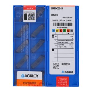 Original Korloy MRMN300-M LM9810 Carbide Insert - Diamond 86° | Steel, Stainless Steel (10 PCS)