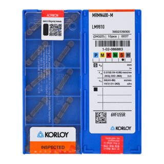 Original Korloy MRMN400-M LM9810 Carbide Insert - Diamond 86° | Steel, Stainless Steel (10 PCS)