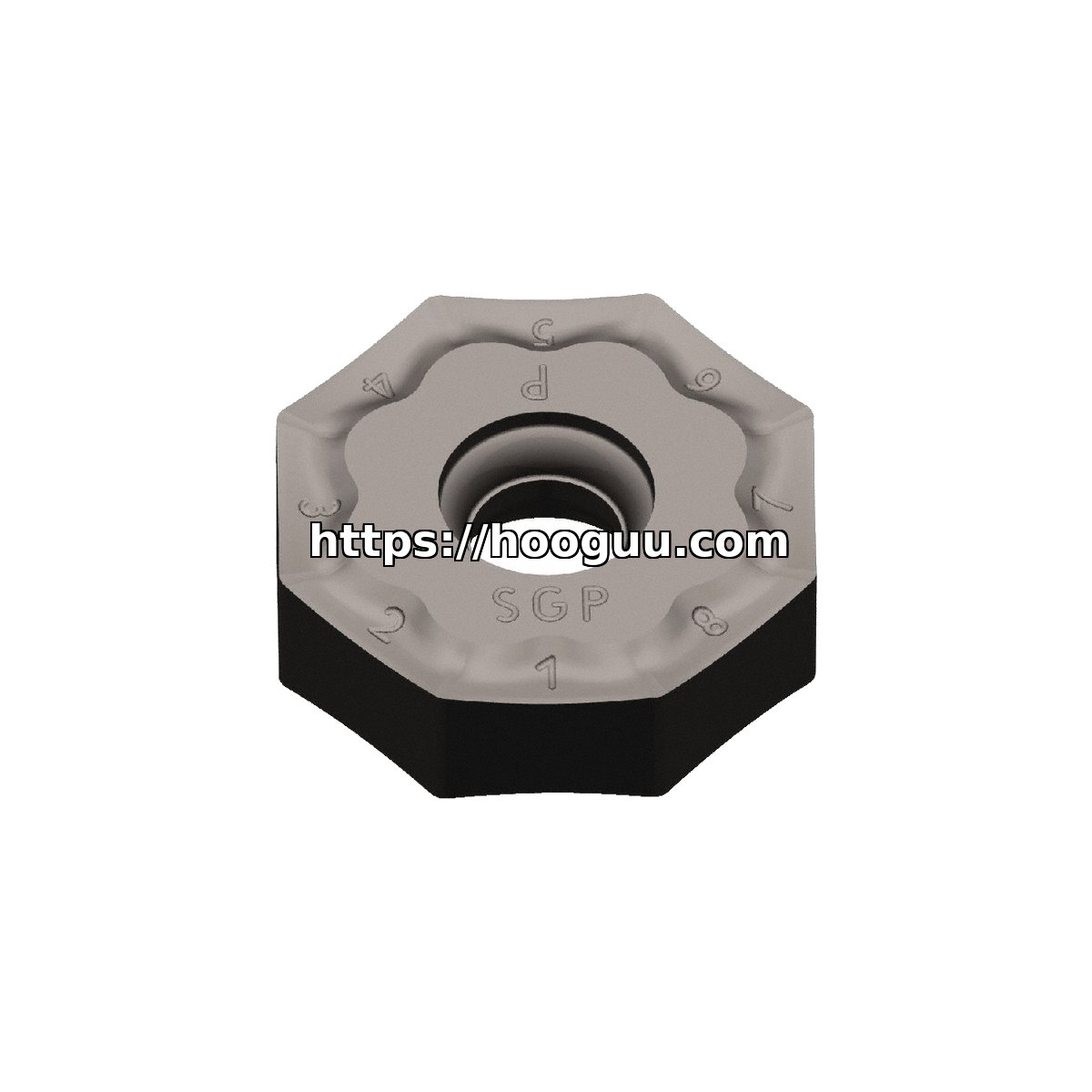 Original Kennametal ONPX080608SNGP Carbide Milling Insert - Octagonal | Steel & More KCK15 ONPX080608SNGP KCK15 - Image 2