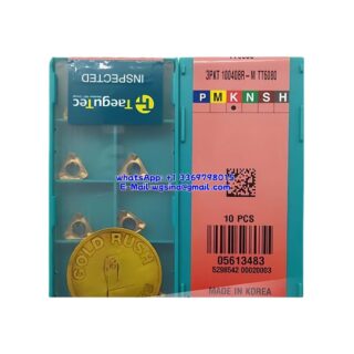 Original TaeguTec 100408R-M TT6080 Carbide Insert (10 PCS) 3PKT 3PKT 100408R-M TT6080