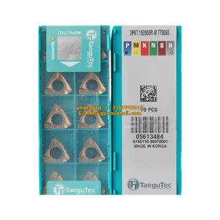 Original TaeguTec 150508R-M TT9080 Carbide Insert | Stainless Steel & More (10 PCS) 3PKT 3PKT 150508R-M TT9080