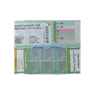 Original Walter ADMT160608R-F56 Carbide Turning Insert - Parallelogram 85° (10 PCS) WSP45S ADMT160608R-F56 WSP45S