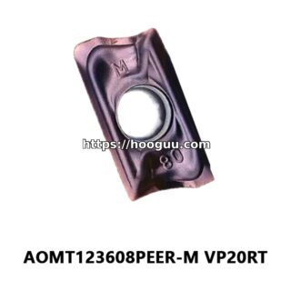 Original Mitsubishi AOMT123608PEER-M VP20RT Carbide Milling Insert - Parallelogram 85° (10 PCS)