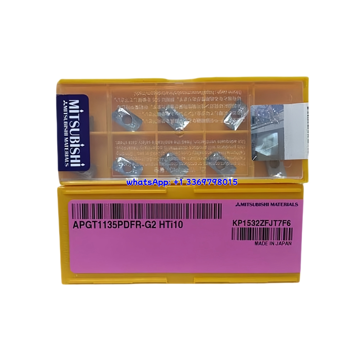 Mitsubishi APGT1135PDFR-G2 Carbide Insert - Parallelogram 85° | Steel, Aluminum, Titanium (10 PCS)