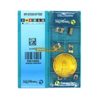 Original TaeguTec 09T308 TT9080 Carbide Insert | Stainless Steel & More (10 PCS) APKT R-EM APKT 09T308 R-EM TT9080