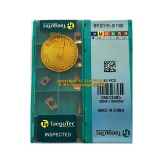 Original TaeguTec APKT09T3PER-EM TT9080 Carbide Milling Insert - Parallelogram 85° | Stainless Steel & More (10 PCS)