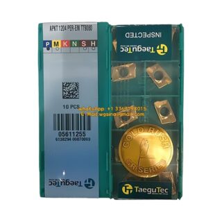 Original TaeguTec PER-EM TT9080 Carbide Insert - Pentagon | Stainless Steel & More (10 PCS) APKT 1204 APKT 1204 PER-EM TT9080