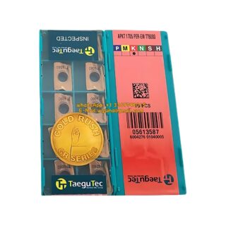 Original TaeguTec PER-EM TT6080 Carbide Insert - Pentagon (10 PCS) APKT 1705 APKT 1705 PER-EM TT6080