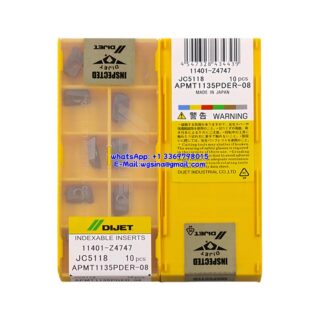 Original DIJET APMT1135PDER-08 JC5118 Carbide Insert - Parallelogram 85° (10 PCS)