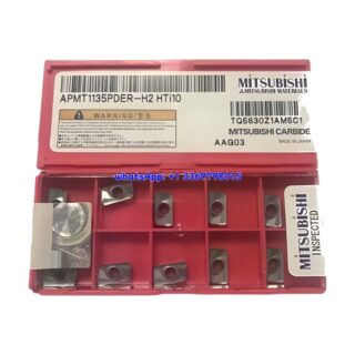 Original Mitsubishi APMT1135PDER-H2 Carbide Insert - Parallelogram 85° | Steel & More (10 PCS) HTi10 APMT1135PDER-H2 HTi10
