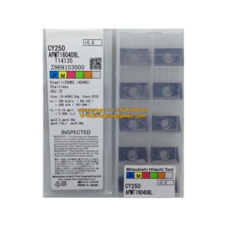 Original HITACHI APMT160408L CY250 Carbide Insert - Parallelogram 85° (10 PCS)