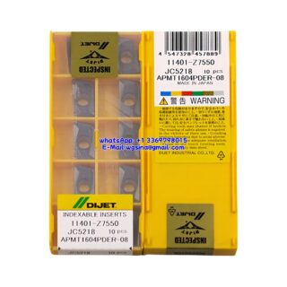 Original DIJET APMT1604PDER-08 JC5218 Carbide Insert - Parallelogram 85° (10 PCS)