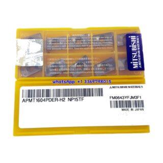 Original Mitsubishi APMT1604PDER-H2 Carbide Insert - Parallelogram 85° (10 PCS) NP15TF APMT1604PDER-H2 NP15TF