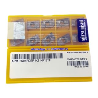 Original Mitsubishi APMT1604PDER-H2 Carbide Insert - Parallelogram 85° | Steel, Cast Iron (10 PCS) APMT1604PDER-H2 NP15TF