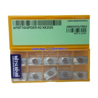 Original Mitsubishi APMT1604PDER-H2 NX2525 Carbide Insert - Parallelogram 85° | Steel (10 PCS)