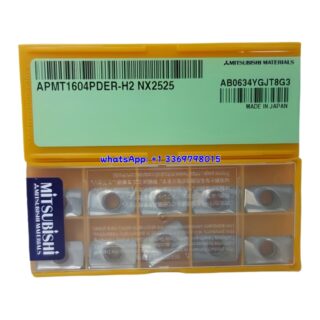 Original Mitsubishi APMT1604PDER-H2 NX2525 Carbide Insert - Parallelogram 85° | Steel (10 PCS)