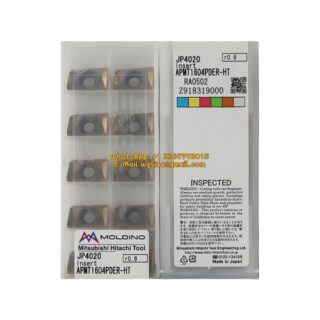 Original HITACHI APMT1604PDER-HT JP4020 Carbide Insert - Parallelogram 85° (10 PCS)