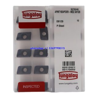 Original Tungaloy APMT1604PDER-M02 AH120 Carbide Insert - Parallelogram 85° | Hardened Steel (10 PCS)