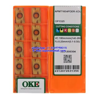 Original OKE APMT1604PDER-XDU OP1325 Carbide Insert - Parallelogram 85° (10 PCS)