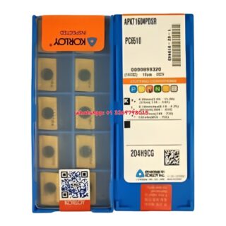Original Korloy APXT1604PDSR-MM PC6510 Carbide Turning Insert - Parallelogram 85° | Hardened Steel (10 PCS)