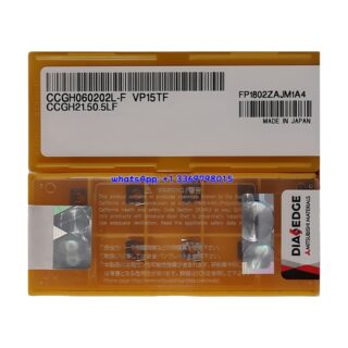 Original Mitsubishi CCGH060202L-F VP15TF Carbide Insert - Diamond 80° | Steel, Stainless Steel (10 PCS)