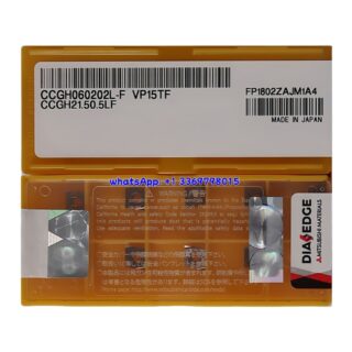 Original Mitsubishi CCGH060202L-F VP15TF Carbide Insert - Diamond 80° | Steel & More (10 PCS)